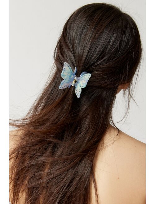 Urban Outfitters Poppy Rhinestone Butterfly Claw Clip