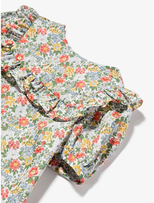 Bonpoint floral-print ruffle blouse