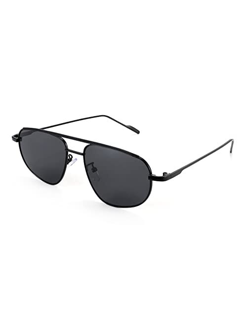 FEISEDY Small Retro Sunglasses Women Men 90s Vintage Trendy Gold Metal Frame Oval Sun Glasses B2906