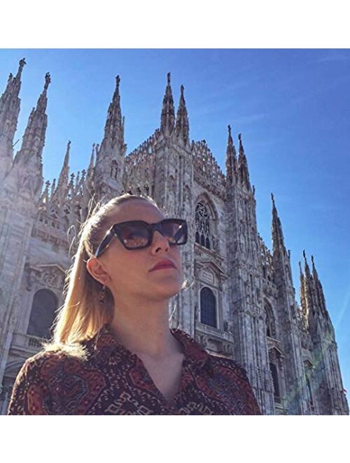 FEISEDY Classic Women Sunglasses Fashion Thick Square Sun Glasses Chunky Frame UV400 B2471