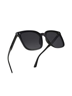 Women Oversized Vintage Polarized Sunglasses Square Cute Trendy Classic Simple Men B2758