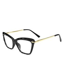 Cat Eye Glasses Frame Clear Lenses Eyewear Women B2440