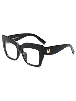 Square Oversized Glasses Frame Eyewear Women B2475