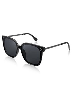 Oversized Retro Square Polarized Sunglasses Womens Mens Trendy Shades UV400 B2901