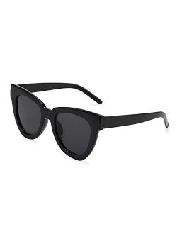 Retro Cat Eye Sunglasses Women Men Vintage Square Cateye UV400 Sunglasses B2586