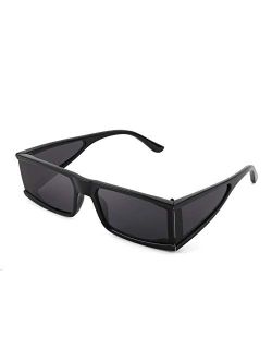 Cool Futuristic Rectangular Sunglasses Cyber Men Women Punk Style Cosplay Sun Glasses B2739