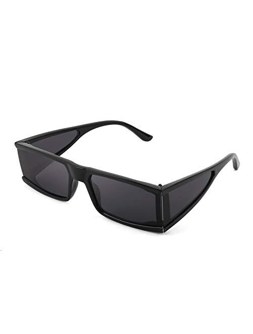 FEISEDY Cool Futuristic Rectangular Sunglasses Cyber Men Women Punk Style Cosplay Sun Glasses B2739