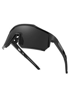 Sports Sunglasses Wraparound 80s Visor Cycling Men Women Outdoor Shield Baseball Glasses B4125