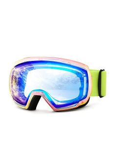 Ski Goggles OTG - Over Glasses Ski/Snowboard/Snowmobile Goggles for Men Women & Youth - 100% UV Protection B2960