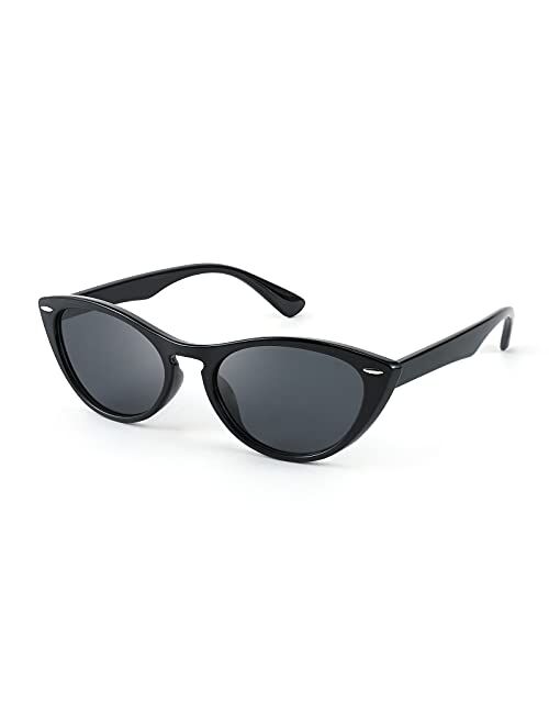 FEISEDY Retro Cat Eye Sunglasses Women Men Vintage Small Cateye UV400 Sunglasses B2617