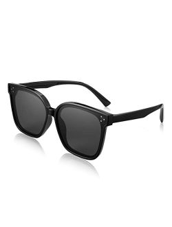 Kids Polarized Square Sunglasses for Boys Girls Vintage Shades UV Protection Trendy Classic Style Sun Glasses B2316