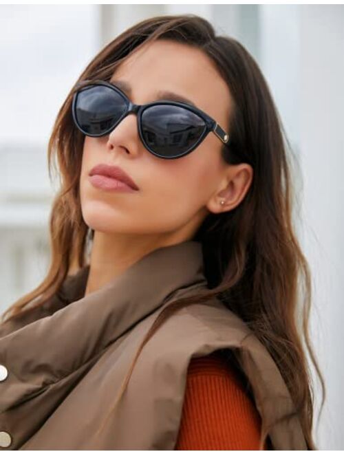 FEISEDY Classic Cateye Polarized Sunglasses for Women 100% UV Protection B2512