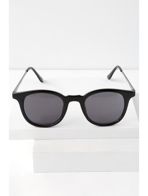 Lulus Inline Black Sunglasses