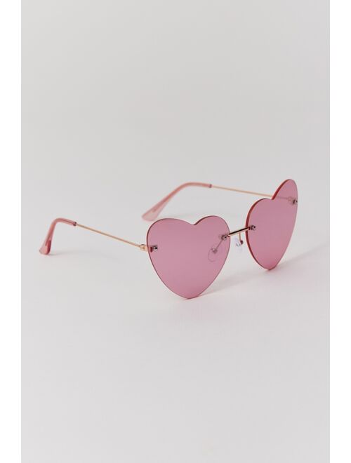 Urban Outfitters Heartbreaker Rimless Heart Sunglasses