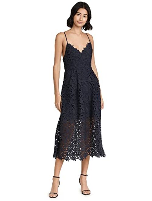 ASTR the label Women's Sleeveless Lace Fit & Flare Midi Dress