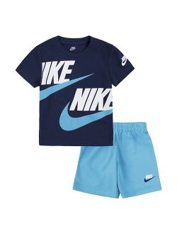 Toddler Boy Nike Sportswear Split Futura Tee & Shorts Set