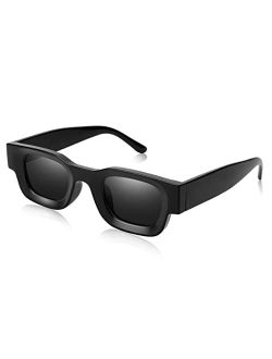 Small Rectangle Polarized Sunglasses for Women Men Fashion Narrow Shades UV400 Protection Lens B2919