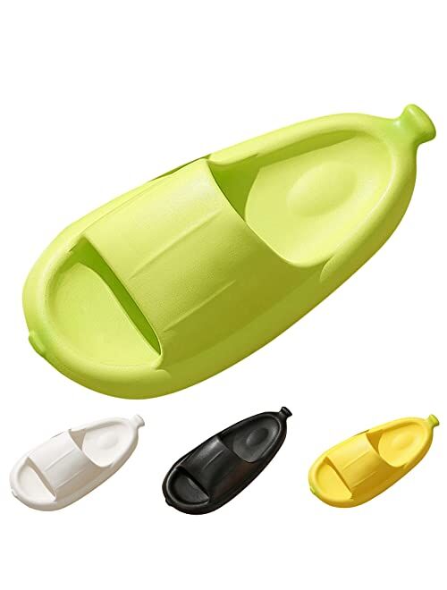 Generic Women Slippers Cute Banana Shape Indoor and Outdoor Comfortable Flat Non Slip Slippers Womens Sock Slippers Outdoor
