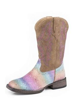 Girls Glitter Rainbow Boot