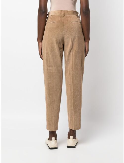Woolrich pleat-detail corduroy trousers
