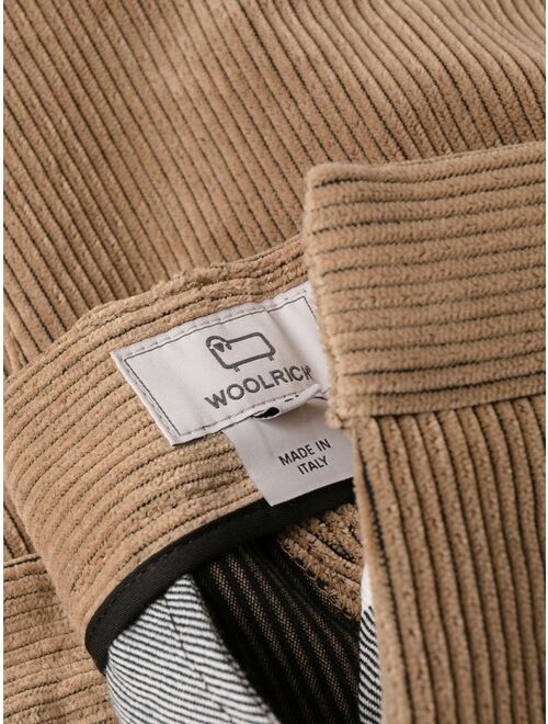 Woolrich pleat-detail corduroy trousers