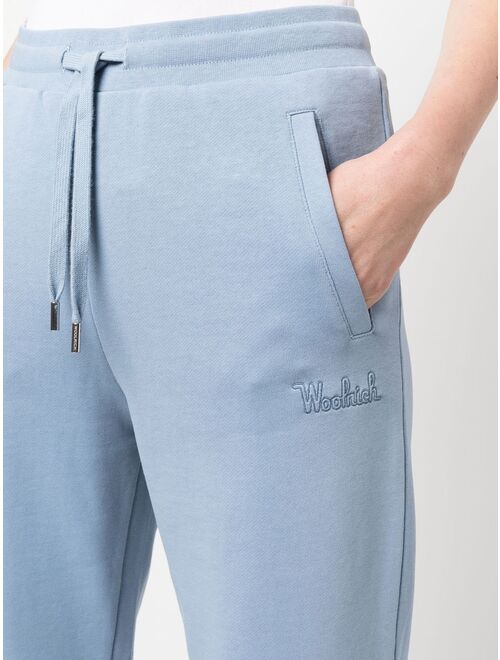 Woolrich embroidered-logo cotton pants