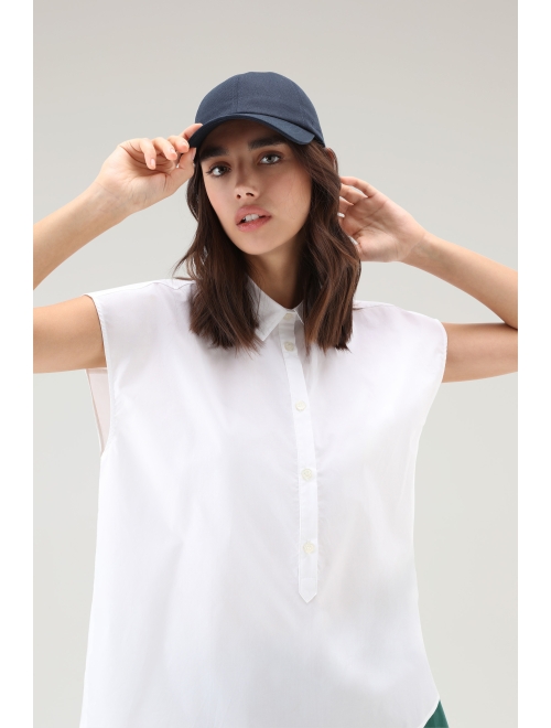 Woolrich cap-sleeves cotton shirt