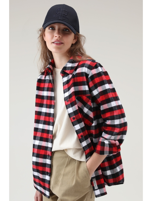 Woolrich checked long-sleeved shirt