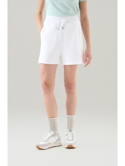 elasticated-waist jersey shorts