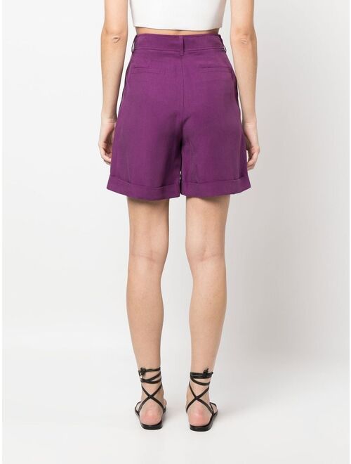 Woolrich pleated turn-up shorts