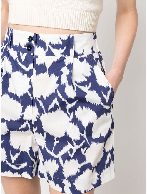 Woolrich graphic-print cotton shorts
