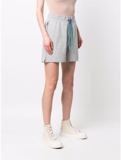 logo-embroidered organic cotton shorts