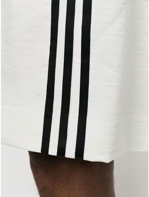 Y-3 side-stripe cotton shorts
