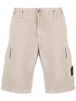 logo-patch cotton Bermuda shorts