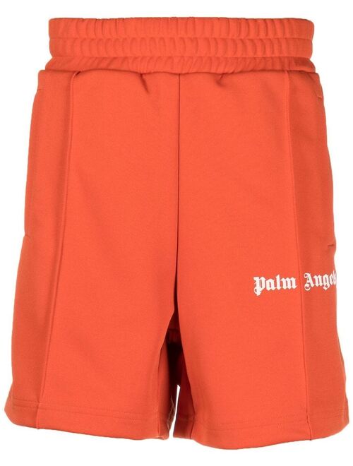 Palm Angels logo-print track shorts