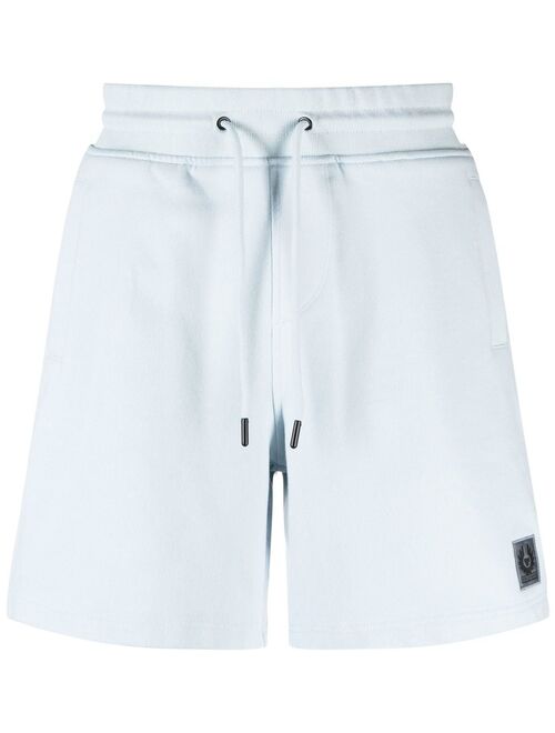 Belstaff logo-patch cotton track shorts