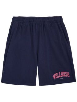 elasticated-waistband track shorts