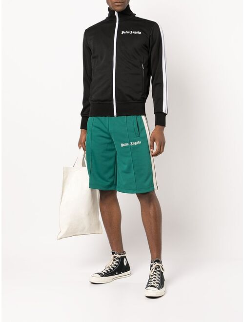 Palm Angels logo-embroidered track shorts