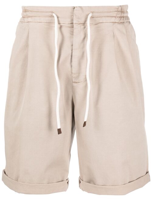 Brunello Cucinelli drawstring-fastening cotton shorts
