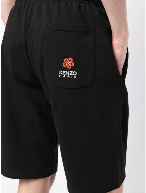 Kenzo Black Embroidered Logo Track Shorts