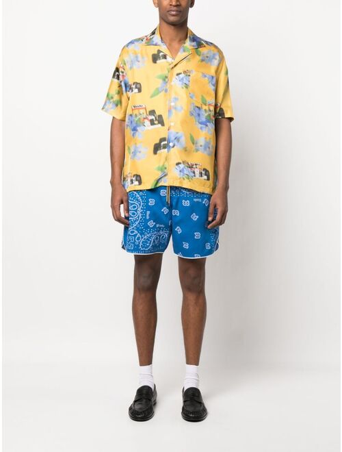 Rhude bandana-print track shorts