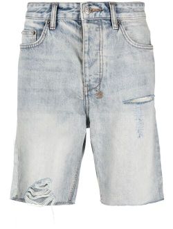Ksubi logo-patch denim shorts