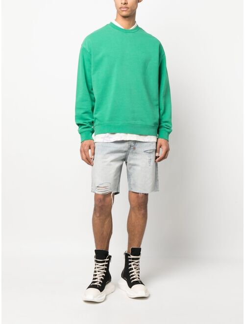 Ksubi logo-patch denim shorts