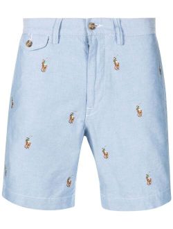 Bedford polo-embroidered shorts