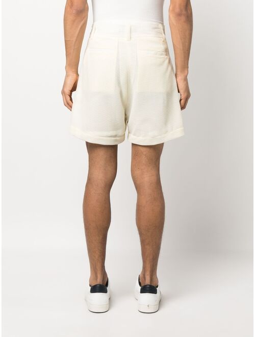 Labrum London Freedom pleated tailored shorts