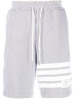 4-Bar stripe seersucker shorts