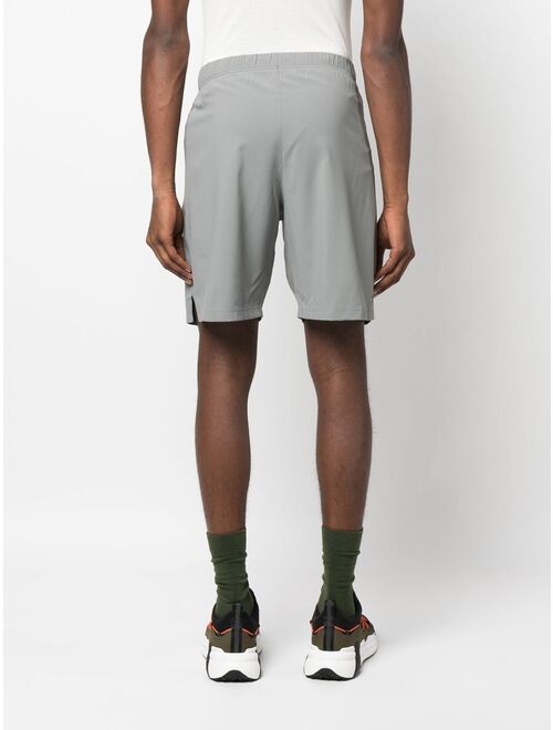 Goldwin elasticated reflective-logo shorts