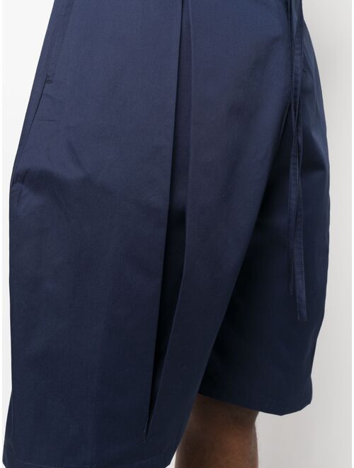SAGE NATION inverted-pleat bermuda shorts