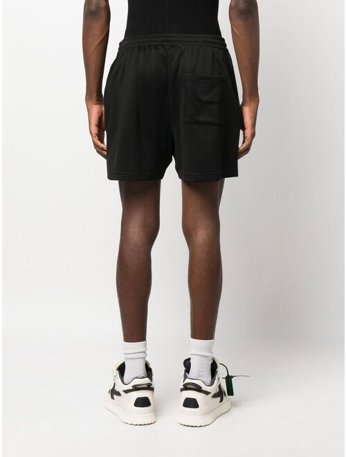 Off-White logo-applique track shorts