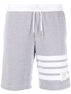 4-Bar stripe seersucker shorts